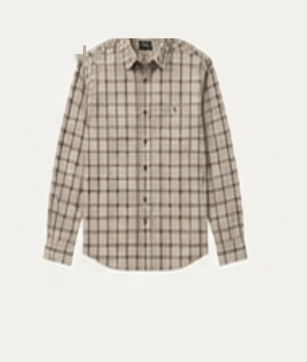 Hawthorne Checked Shirt — Stone Check, photograph 1
