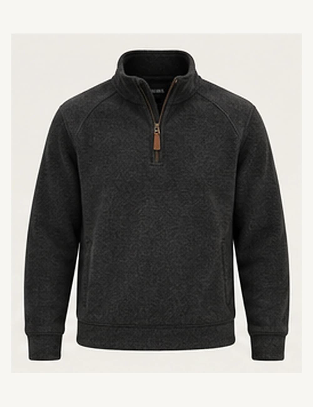 Valley Half-Zip Fleece — Charcoal, photograph 1